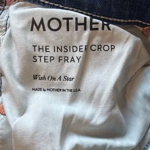 Mother the Insider Crop Step Fray Jeans in Wish Upon A Star Wash - size 29 thumbnail 4
