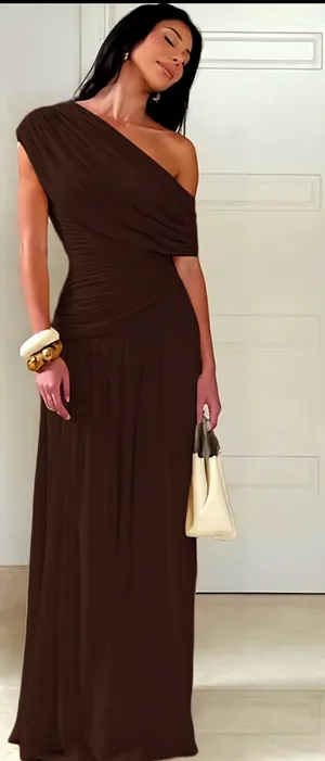 Wedding Guest Dress Brown Size M thumbnail 2