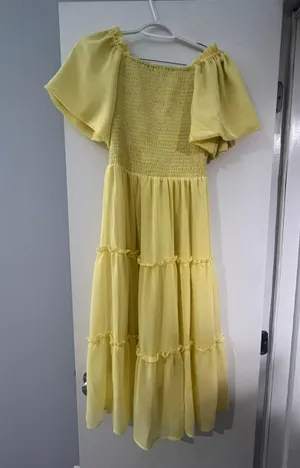 Amazon yellow Midi Dress thumbnail 4