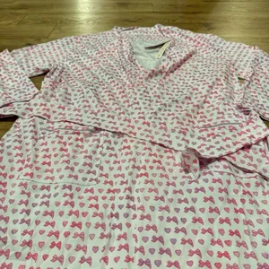NWT Loveshackfancy × Roller Rabbit Disco Bow Blake Robe Limited Edition Sz M/L thumbnail 11