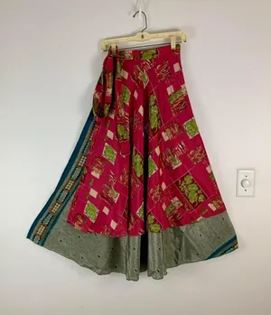 Reversible Maxi Wrap Skirt BINW721 Multiple thumbnail 1
