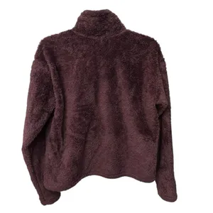 The North Face Jacket Womens Size Medium Brown Teddy Fleece 1/4‎ Zip Pullover thumbnail 5