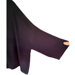 Chico's Black Label Black Satin Mock Neck Dolman Sleeve Blouse XL thumbnail 4