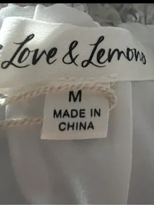 For Love & Lemons White Lace Tiered Dress NWT thumbnail 6