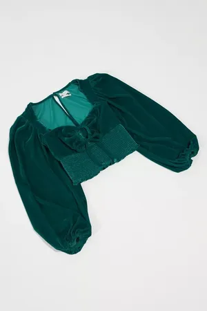 Urban Outfitters Velvet Blouse thumbnail 5