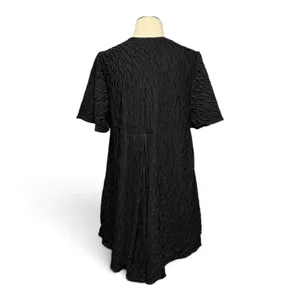 Oscar de la Renta Vintage 90s Made in USA Swimwear Cover Up Black Gold Small thumbnail 4