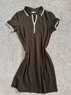Preppy Polo Dress Black Size M thumbnail 1