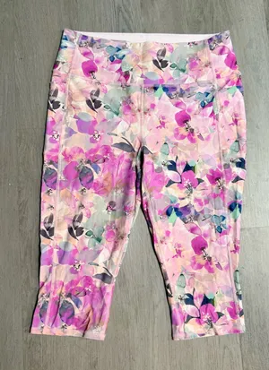 Skechers floral cropped leggings thumbnail 1