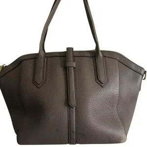 J Crew Large Light Brown Leather Trapeze Tote thumbnail 1