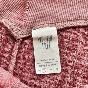 We The Free XS South Side Thermal Balloon Sleeve oversized Top thumbnail 4