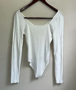 American Eagle Women’s Long Sleeve Bodysuit Size Medium thumbnail 1