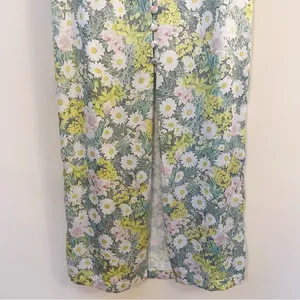 Zara Daisy Meadow Floral Printed Satin Midi Skirt Size XS Bloggers Fave Holiday thumbnail 3