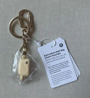 Lululemon Everywhere Belt Bag Charm Keychain - Butter Corn/Gold thumbnail 1