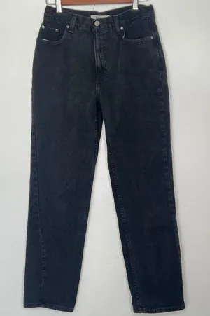 High Sierra 100%‎ Cotton High Rise Straight Leg Jeans Size 8 Black thumbnail 1