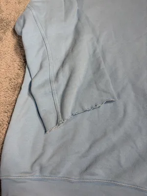 Aerie Light Blue smiley company Crewneck Sweatshirt small thumbnail 3