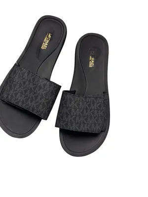 Michael Kors Logo Print Slide Sandals Size 7 New Without Tag thumbnail 8