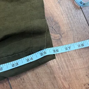 Quince 100% European Linen Pants Womens XL Martini Green Sustainable Eco Capsule thumbnail 10