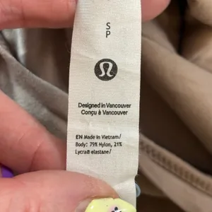 Lululemon Align Long Sleeve Bodysuit Tan Beige Square‎ Neck Nulu Womens Size S thumbnail 5
