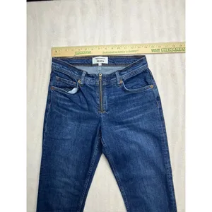 Reformation Jeans Julianna Zip‎ Mid Rise Straight Leg Jeans 26 Organic Cotton thumbnail 8