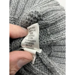 Womans Croft And Barrow Sweater Petite XL Gray Cable Knit Full Zip thumbnail 5