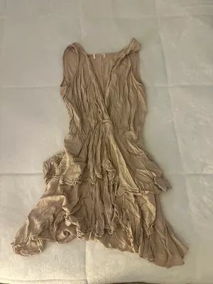 Tan Flowy Dress Size M thumbnail 1
