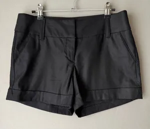 Express sz 6 black mom linen‎ shorts thumbnail 1