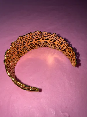 Gold Leaf Cuff Bracelet thumbnail 3