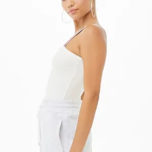 White Striped-Trim Bodysuit thumbnail 6