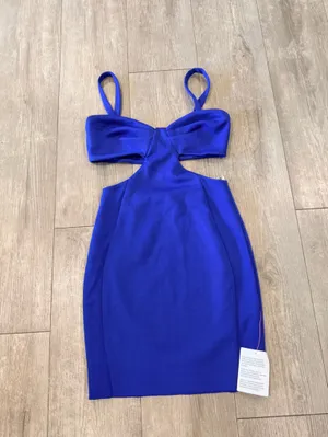 ASOS Royal Blue Cutout Mini Bodycon Dress thumbnail 5