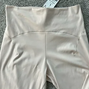 Adidas adidas All Me Luxe Hose 7/8 color is PUTTY MAUVE, Size Large, NWT thumbnail 3