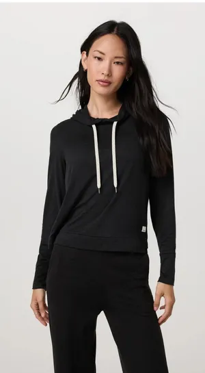 Vuori Black Heather Halo Essential Hoodie thumbnail 1