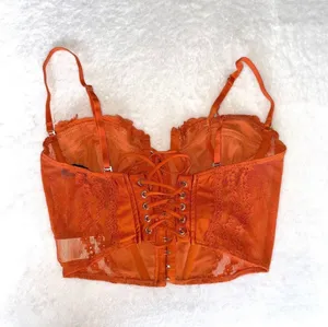 Edikted - Orange Lace Corset thumbnail 2