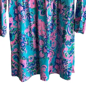 Lilly Pulitzer Chillylilly Seana Dress XS UPF50 Horizon Jungle Sunrise Oversized thumbnail 6