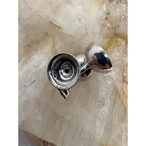 Vintage Sterling Silver Martini Glasses Charm with Red Olive Beads 925 Cocktail thumbnail 3