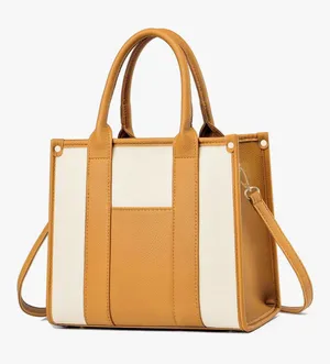 Leather work tote Yellow thumbnail 1