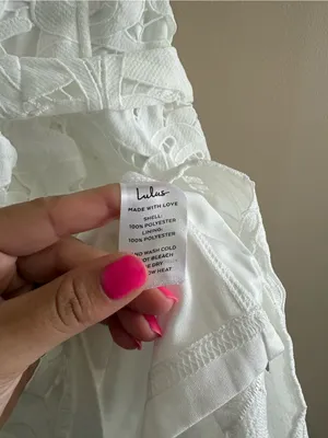 Lulus Majorly Cute White Crochet Lace Strapless Bustier Mini Dress Size Small thumbnail 10
