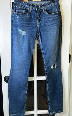 SILVER JEANS Authentic The Curvy Boyfriend Jean Size 4 NWT thumbnail 1