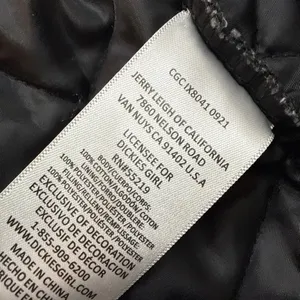 Dickies Quilted Jean Jacket Black Gray Acid Wash Small thumbnail 6