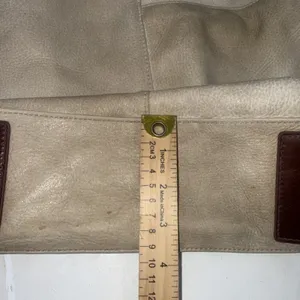 HOBO International Leather Western Beige & Brown Slouchy Tote Bag Purse Handbag thumbnail 3