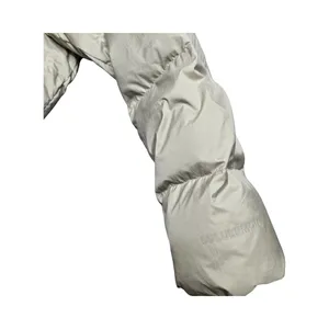 Lululemon Wunder Puff‎ Super-Cropped Jacket in Heathered Raw Linen Size: 12 thumbnail 4