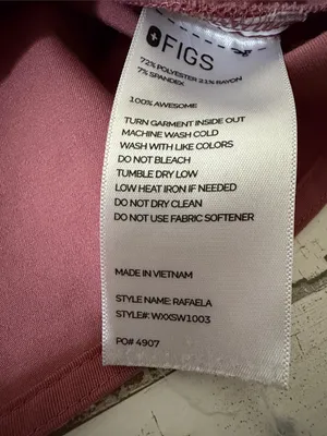 Figs Sleeveless Scrub Top - Mauve Size XL thumbnail 7