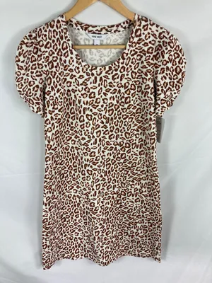 NWT Nine West Animal Print Short Sleeve Dress Size XS thumbnail 1