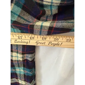 American Eagle Ahh-Mazingly Soft Boyfriend Fit Plaid Flannel Shirt‎ Grunge Y2K thumbnail 4