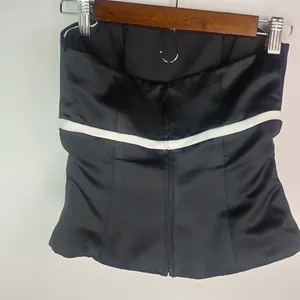 Bridal Manuf 4 Black White Tuxedo Bustier Top thumbnail 6