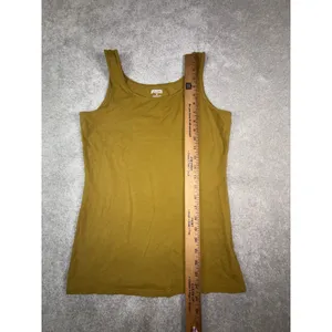 Duluth Trading Co. Tank Womens Mustard Yellow No-Yank Racerback thumbnail 7