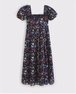 Abercrombie Floral Puff Sleeve Dess thumbnail 3