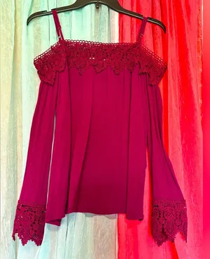 Vivid Importers of NY - medium cold shoulder blouse thumbnail 1