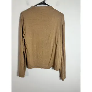 Banana Republic Soft Luxe Mock Neck Long Sleeve Top‎ Camel Brown XS 817177-02 thumbnail 4