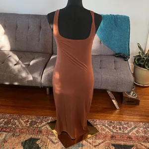 Reformation Brown Midi Dress Size M thumbnail 2