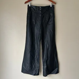 Maeve by Anthropologie Black Faux Leather High Waisted Pants US Size 8 thumbnail 6